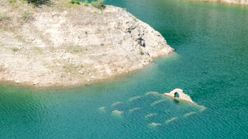 Antica dogana tra Italia e Austria riemerge dal lago di Valvestino