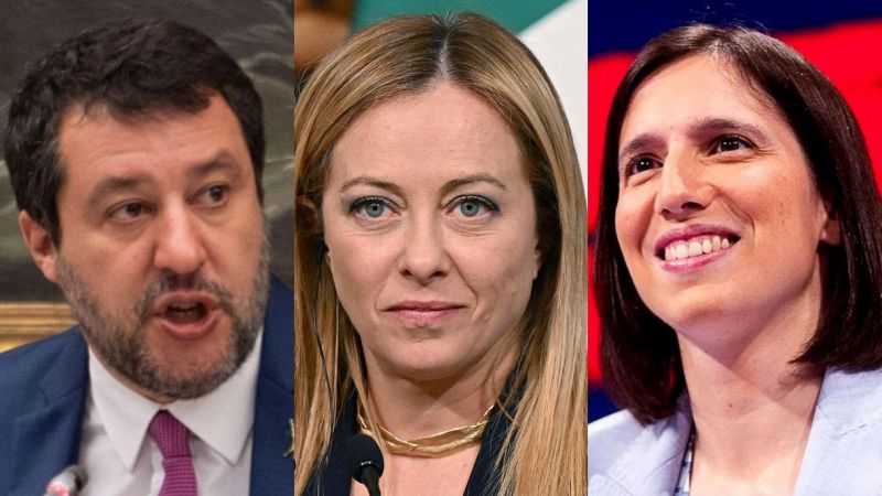 Salvini, Meloni e Schlein