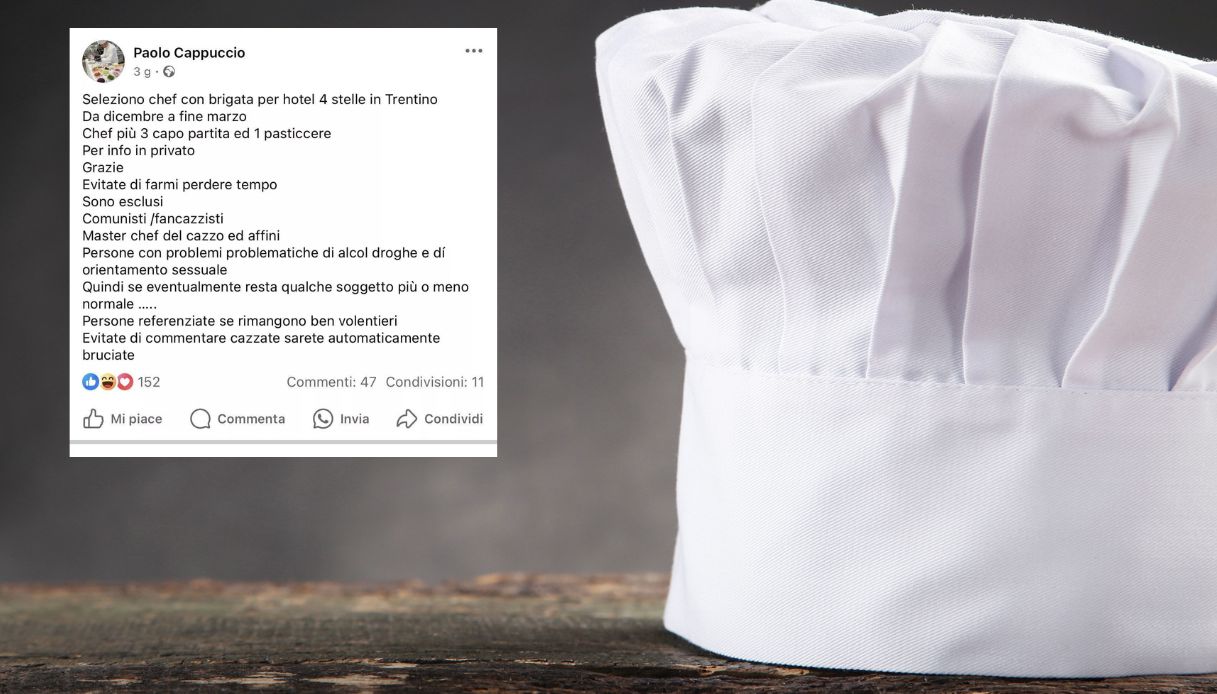 L'annuncio di lavoro dello chef Paolo Cappuccio è un caso url -annuncio-di-lavoro-dello-chef-paolo-cappuccio-un-caso seo- L'annuncio di lavoro di chef Paolo Cappuccio è un caso corto - L'annuncio di lavoro dello chef è un caso lungo- L'annuncio di lavoro dello chef Paolo Cappuccio è diventato un caso