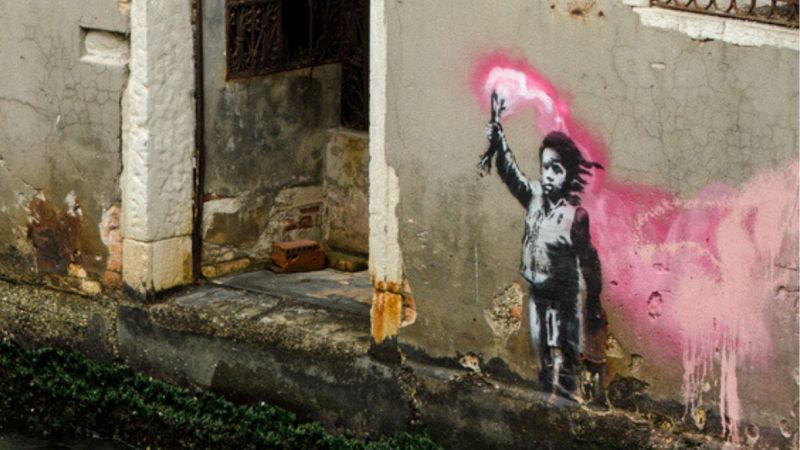 Murale di Banksy a Venezia