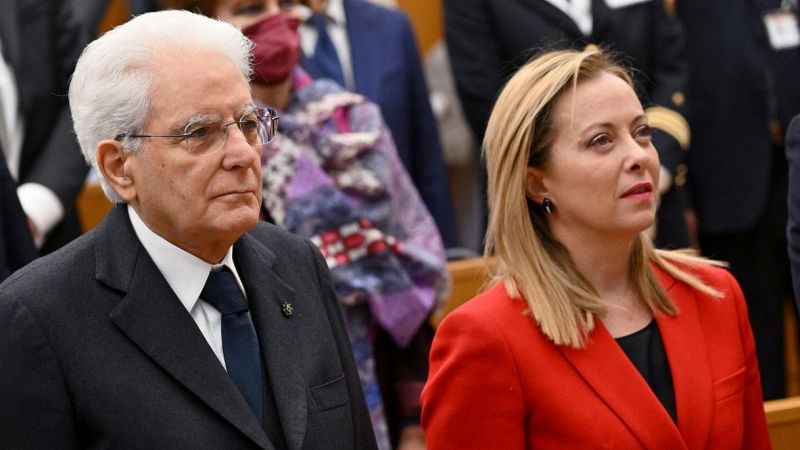 Sergio Mattarella e Giorgia Meloni