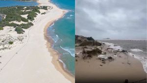 Cancellata la spiaggia a Su Giudeu