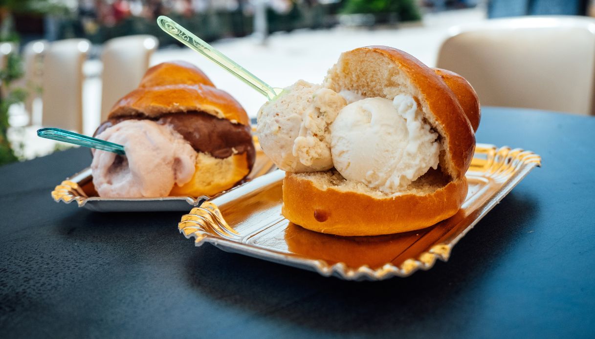 Brioche con gelato a 5 euro