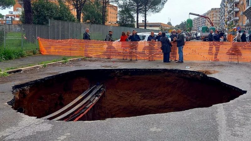 Voragine a Roma