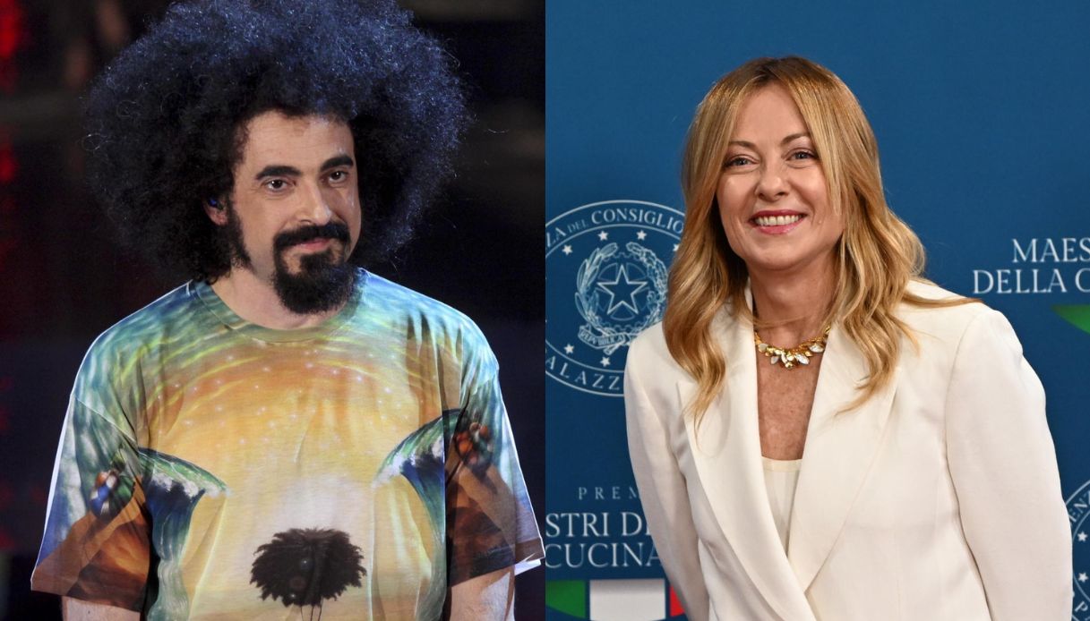Caparezza e Giorgia Meloni