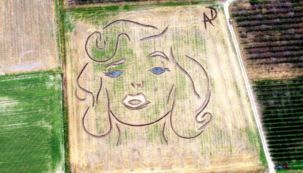 Marilyn Monroe rivive in un campo di grano nel Veronese: il video