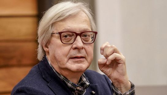 Il politico e critico d'arte Vittorio Sgarbi