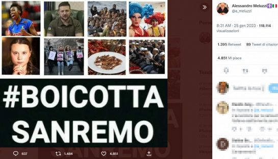 "Boicotta Sanremo": i complottisti contro il Festival. Perché