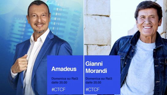 Che tempo che fa - Amadeus e Morandi ospiti