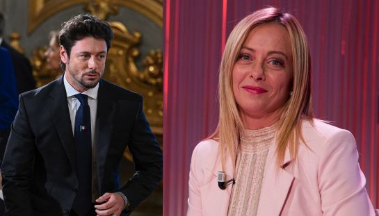 Andrea Giambruno e Giorgia Meloni