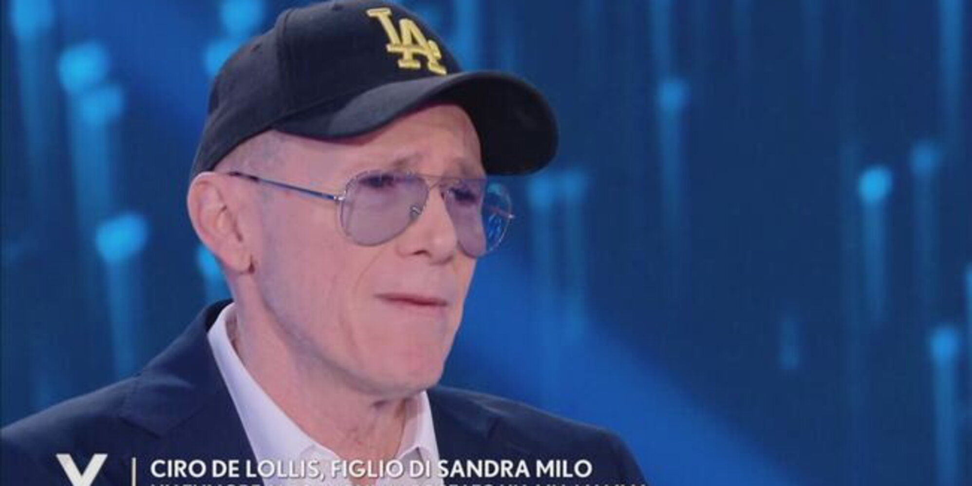 Verissimo il figlio di Sandra Milo in lacrime