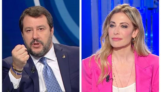 Matteo Salvini e Francesca Fagnani