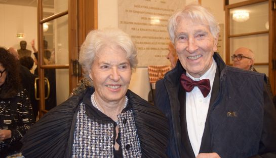Corrado Augias e Daniela Pasti