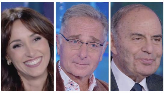Paolo Bonolis, Benedetta Parodi e Bruno Vespa