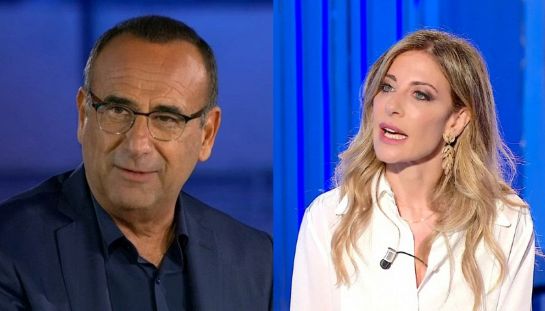 Carlo Conti e Francesca Fagnani