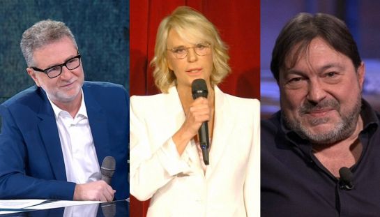Fabio Fazio, Maria De Filippi e Sigfrido Ranucci