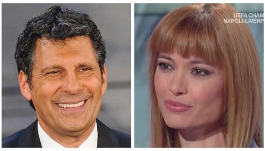 Fabrizio Frizzi e Carlotta Mantovan