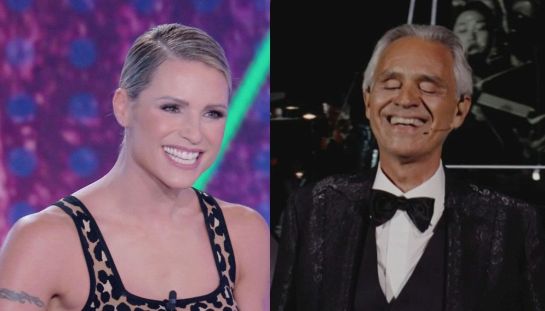 Michelle Hunziker e Andrea Bocelli