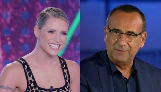 Michelle Hunziker e Carlo Conti