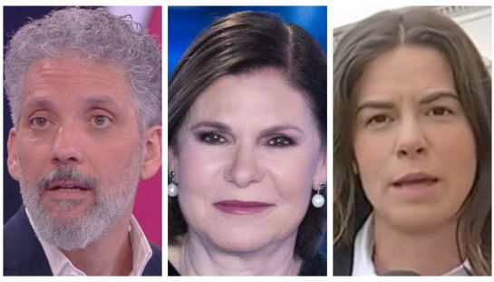 Bianca Berlinguer, Giuseppe Fiorello e Costanza Calabrese