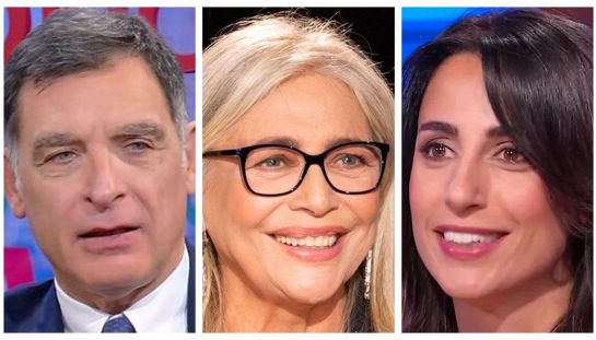 Mara Venier, Tiberio Timperi e Giorgia Cardinaletti