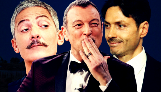 Fiorello, Amadeus e Pier Silvio Berlusconi