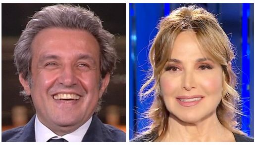 Flavio Insinna e Barbara D'Urso