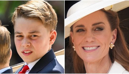 Principe George caccia Kate Middleton