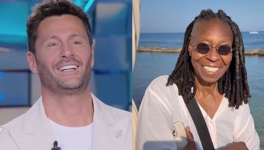 Whoopi Goldberg e Filippo Bisciglia