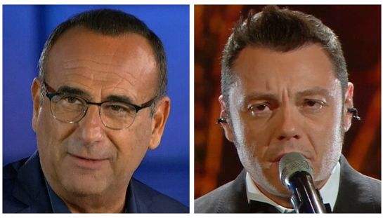 Carlo Conti e Tiziano Ferro