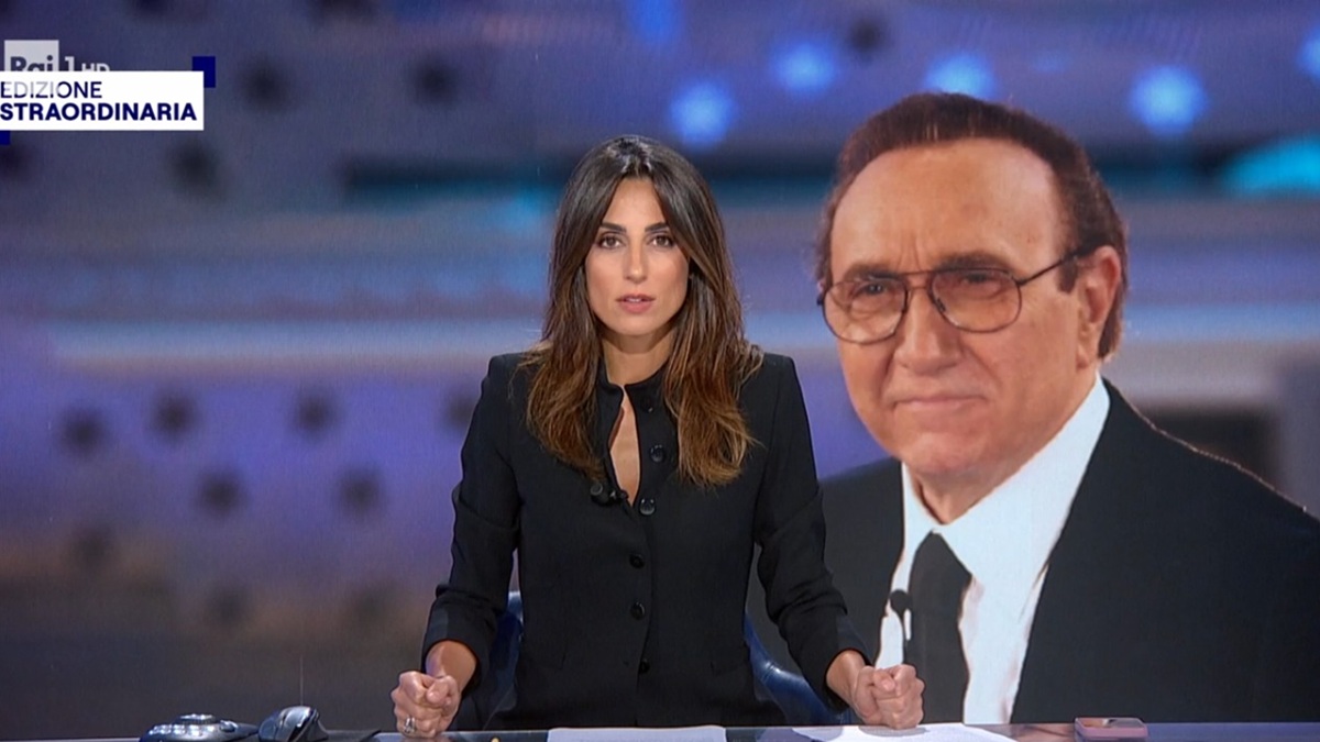 “È morto Pippo Baudo”, Giorgia Cardinaletti emozionatissima irrompe in diretta e 'taglia' Morandi: “Non era facile”