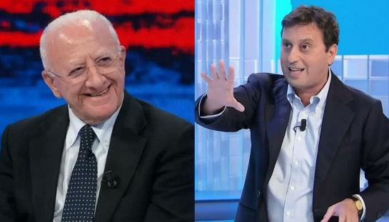 Vincenzo De Luca e David Parenzo