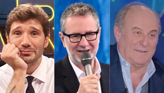 Fabio Fazio, Gerry Scotti, Stefano De Martino