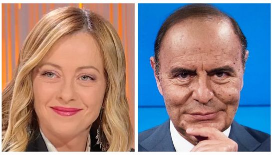 Giorgia Meloni e Bruno Vespa