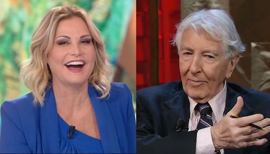 Simona Ventura e Corrado Augias