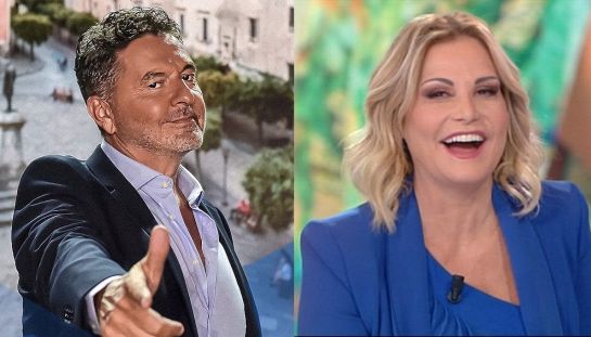 Teo Mammucari e Simona Ventura