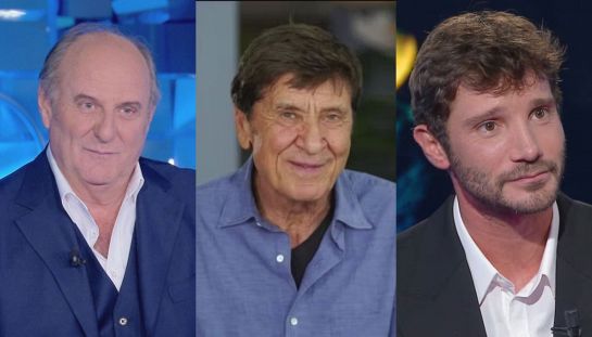 Gerry Scotti, Gianni Morandi e Stefano De Martino