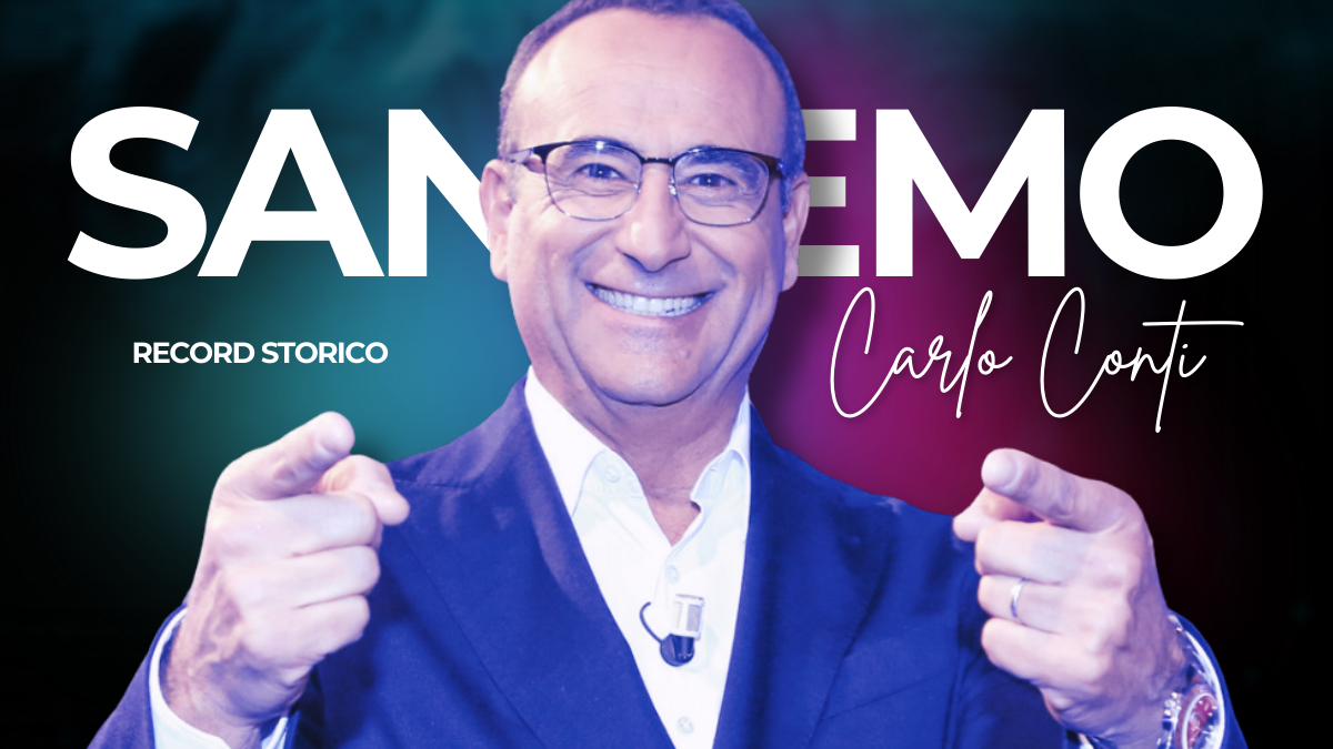 Sanremo, Carlo Conti infrange un altro record con l'edizione 2025: Olly ringrazia, Amadeus insegue