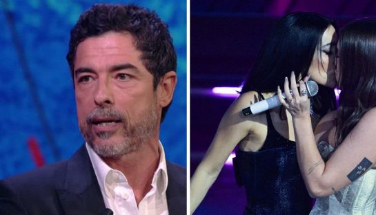 Alessandro Gassman bacio saffico Sanremo