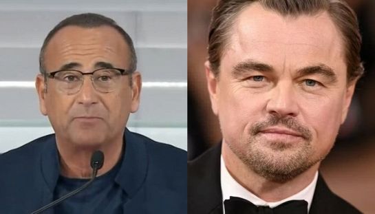 Carlo Conti e Leonardo DiCaprio