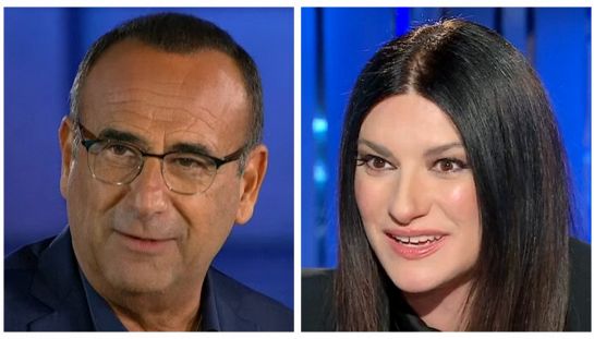 Carlo Conti e Laura Pausini