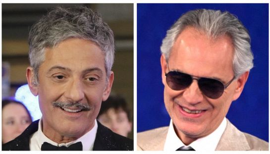 Rosario Fiorello e Andrea Bocelli