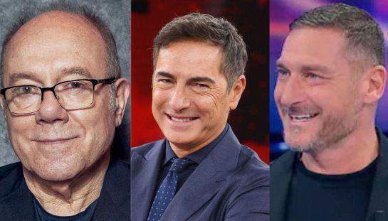 L’Eredità - Sfida tra Giganti, le pagelle: Totti (9) gela Checco Zalone: "Film mai visto", Carlo Verdone (8) choc: "Ho finto"