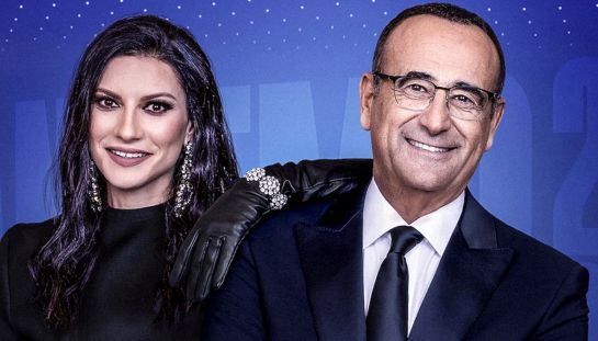 Carlo Conti e Laura Pausini - Sanremo 2026