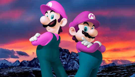 Super Mario Galaxy al cinema con action figures