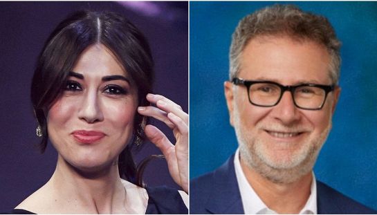 Virginia Raffaele e Fabio Fazio