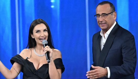 Carlo Conti ed Elettra Lamborghini