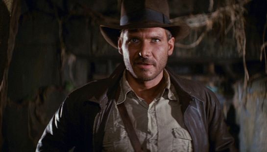 Harrison Ford nel primo capitolo della saga di Indiana Jones