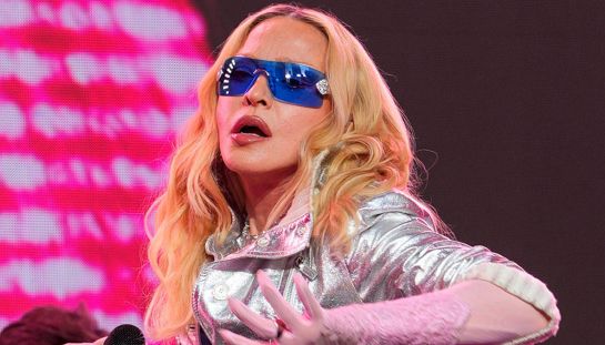 Madonna in concerto a Times Square
