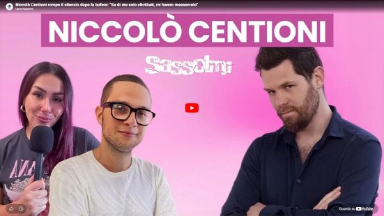 Niccolò Centioni ospire al Sassolini Podcast